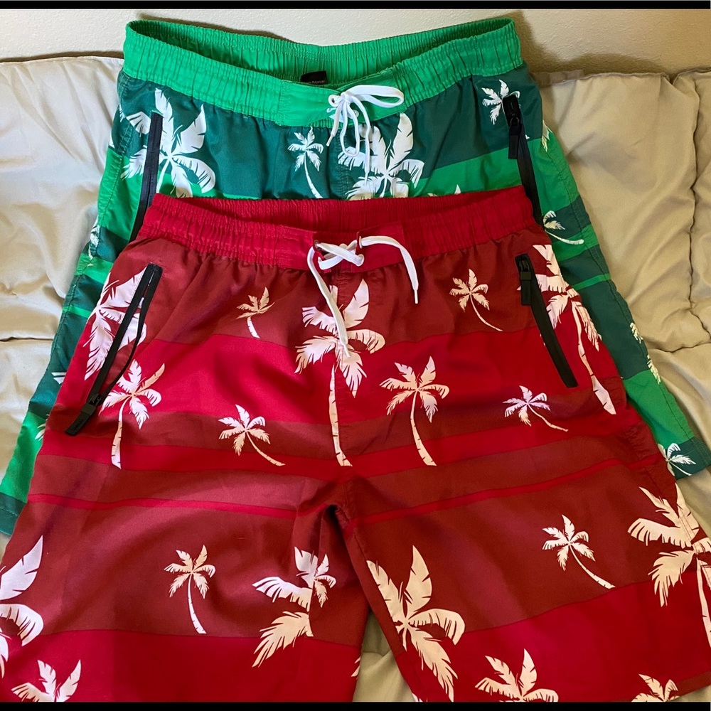 Zenco Mens Swim Trunks - 2 pairs, Size XL